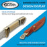 SZCO Supplies DH-8036 Celtic Knot Bandit Hunting Knife with Sheath, 7.75" Length, White Bone Handle