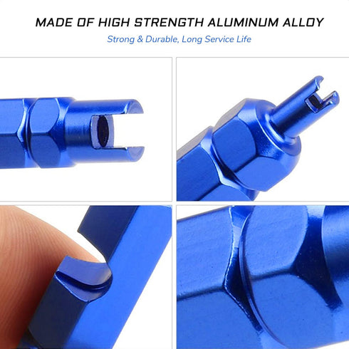 Valve Core Remover Tool for Schrader and Presta Valves, Easy Inner Tube Repair for Mountain and Road Bicycles