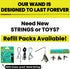 Forever Stick - The Unbreakable Cat Wand Toy, Durable Cat Toy Wand, Extra Long Cat String Toy, Cat Fishing Pole Toy