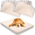 Replacement Washable Dog Bed Covers 2 Pack, 100% Waterproof Soft Noiseless Dog Bed Sheets, 30 x 20 inch Beige, 50%