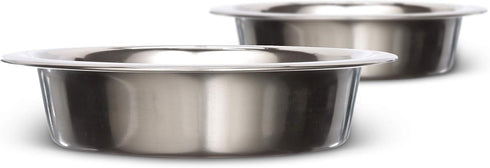 Neater Pet Brands Stainless Steel Dog and Cat Bowls (2 Pack) | Neater Feeder Cat Deluxe Replacement Bowl