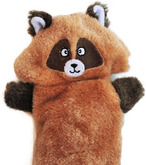 ZippyPaws Zingy Raccoon, No Stuffing Dog Toys, Pack of 3, Squeaky Pet Toy for Boredom