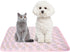 NACOCO Pet Cooling Mat, Cat Dog Cushion Pad for Summer Cool Down, Comfortable Soft for Pets and Adults (M, Pink)