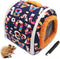 KAMEIOU Soft Small Animal Pet Carrier Bag, Chinchilla, Hamster, Guinea Pig, 8 x 8 Inches