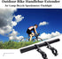 Yizhet Aluminum Alloy Bicycle Handlebar Extensions, 30cm Extender for Phone Mount Holder, Speedometer, GPS