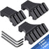 LONSEL 45 Offset 3 4 5 45 Offset Picatinny Rail Mount, Slots Degree Picatinny Rail Mounts Aluminum Low Profile Adapter