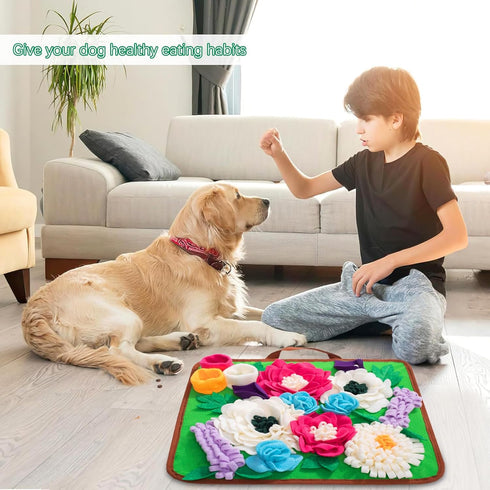 Snuffle Mat for Dogs Pet Treats Feeding Mat for Small/Medium Breed Dogs Non-Slip/Portable/Durable Interactive Dog