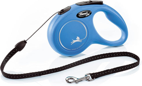 Flexi New Classic Retractable Lead Cord - Small, Blue, Multi