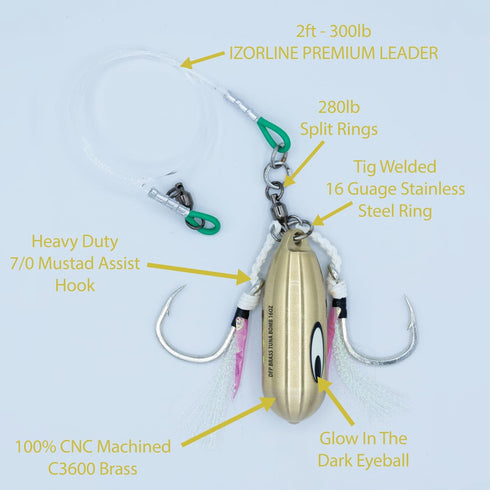 Duran's Fishing Products DFP Brass Tuna Bomb