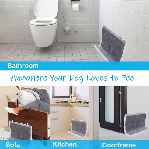 Kingwee (6 Pack) Dog Pee Pad Holder with Walls for Small & Large Size Wee Wee Pad, Indoor Potty Training Pad Holder