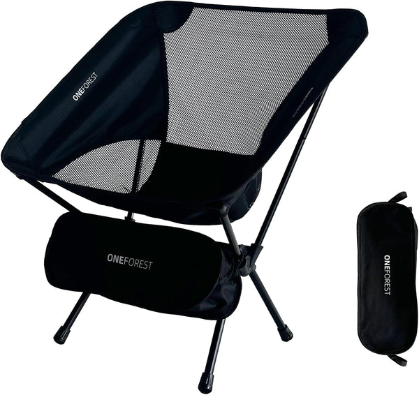 ONEFOREST Camping Chair, Foldable Portable Backpacking Chair for Beach Camp Hiking Outdoor Sport,