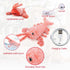 Mity rain Interactive Dog Toys, Wiggly Lobster Toy for Indoor & Outdoor, Rechargeable Floppy Plush Squeaky Dog Toys