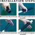 Kayak Paddle Grips, No-Slip Silicone Grips for 30mm Diameter Take-Apart Kayak Paddles