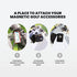 Steel Hub for Golf Magnet Accessories - Metal Attachment for Golf Bag to Easily Access Magnetic Products