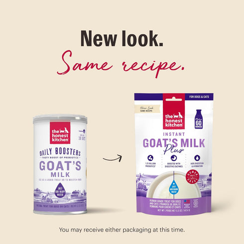 5.2 The Honest Kitchen Human Grade Instant Goat's Milk with Probiotics for Dogs and Cats, Ounces