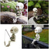 GANAZONO Skeleton Aquarium Decoration, Skull Fish Reptile Tank Decor, Resin Figurines