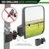 No Drilling Golf Cart Side Mirrors - HD Shatterproof Mirrors for EZGO Club Car Yamaha with Blind Spot