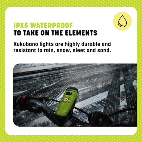 High-Visibility LED Headlight and Taillight Set - 300 & 600 Lumen Front Beam, USB-C Rechargeable