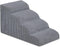 Dog Stairs for Small Dogs and Cats, 20" H 4 Steps Ramp for High Beds, Waterproof Pet Stairs with Removable Cover