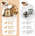2Packs Leather Dog Door bells for Potty Training, Big Brass Puppy Dog Door Bells Extra Loud for Dogs Training