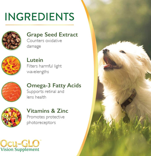 Ocu-GLO Vision Supplement for Medium to Large Dogs, 45ct