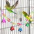 Hypeety Hamster Parrot Hanging Ladder Bridge Cage Swing, Acrylic Chew Perch with Metal Bell