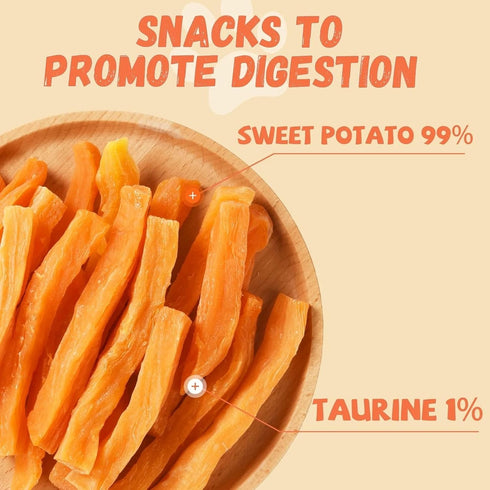 27-31 Counts Pawmate Sweet Potato Dog Treats, Healthy Low Fat Dog Chews Rawhide Free Grain Free Training Treats