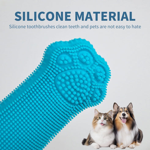 Hera Harmony 3 Pack Finger Toothbrush for Dogs & Cats, Soft Silicone Pet Dental Care Brush for Plaque & Tartar Removal