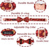 Maca Bates Fall Dog Collar with Bow Tie - Adjustable Breakaway Collars for Small Medium Large XL Dogs (Autumn Leaves)