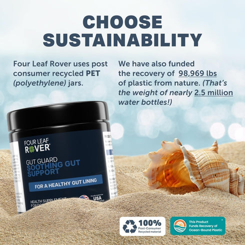 Immune 30 Four Leaf Rover Gut Guard - Dog Probiotics, Prebiotics, and Organic Herbs for Gut Health and Support