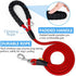 Dog Leash, Braided Rope Traction Lead for Small/Medium Dogs (1/3") - 6FT, Red