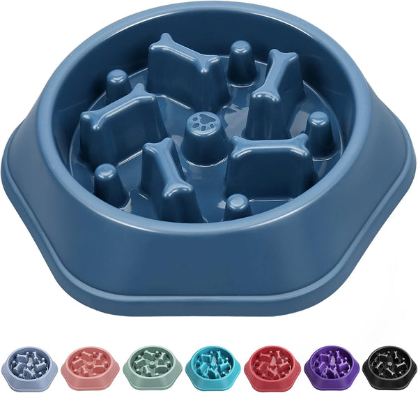UPSKY Slow Feeder Dog Bowl, Anti-Choking Slower Feeding Pet Puzzle Bowls, Interactive Bloat Stop Dog Food Dishes for
