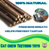 Smokey's Stash 10 Catnip Alternative Matatabi Silvervine Sticks for Cats, Potent Chew Toy for Clean Teeth