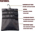 Golf Valuables Pouch, Zipper Golf Ball Bag with 4 Pockets for Accessories, Great Gift for Golfers