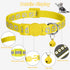 Taglory Reflective Cat Collar Breakaway with Bells, 2 Pack, Adjustable 7.5-12.5 Inch, Yellow