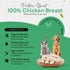 Freeze Dried Chicken Treats for Cats & Dogs - 100% Human Grade Chicken Breast - Healthy Raw Dry Food - 7.7 oz Made in