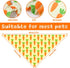 36Pcs Whaline Spring Dog Bandana Triangle Pet Scarf Adjustable Double-Sided Puppy Neckerchief Colorful Egg Floral Bunny