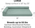 Furhaven Orthopedic Dog Bed for Large/Medium Dogs - Pinsonic Quilted Paw L Shaped Chaise, Removable Bolsters, Washable