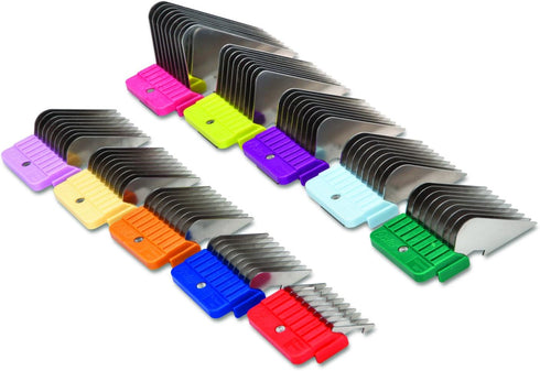 Oster 10-Piece Pet Clipper Guide Comb Kit, Stainless Steel (078936-100-000)