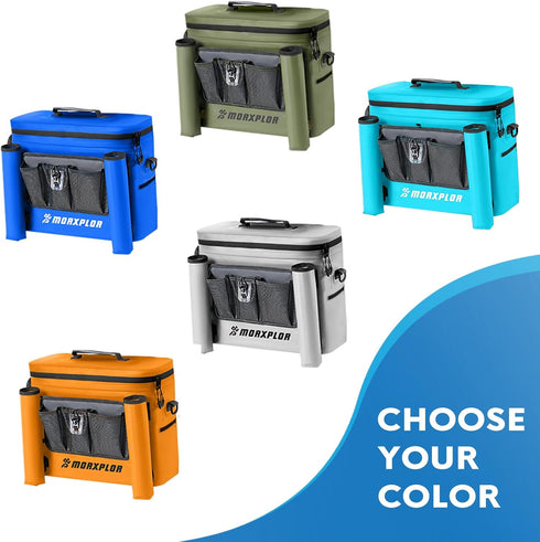 Kayak Cooler, Waterproof Kayak Seat Back Cooler for Kayaking, Portable Ice Chest, Beach Cooler, Travel Lunch Bag