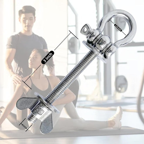 QKWL 2-Pack Heavy Duty Power Rack Attachments - Resistance Band Hooks & O-Ring Squat Rack Accessories | Durable Steel