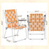 UDeuxff Set 2, 260 LBS Folding Webbed Oversized Lawn Chairs of High Beach Chair for Adults Heavy Duty, Portable Patio