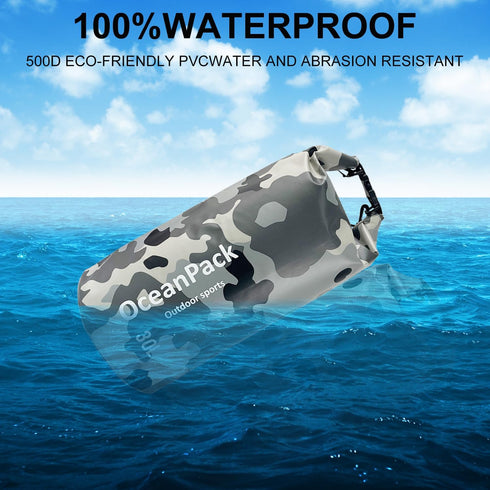 Waterproof Dry Bag 2L/5L/10L/20L/30L, Dry Sack for Kayaking, Rafting, Beach, Fishing with Phone Case