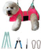 Dog Grooming Hammock, 2024 New Barbie Pink Small Dog Hammock for Nail Trim, Thick Fabric Neck Support