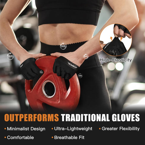ATERCEL Gym Workout Gloves for Men Women, Weight Lifting Gloves with Full Palm Protection & Extra Grip, Breathable