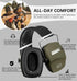 PROHEAR 016 Shooting Ear Protection Earmuffs, 2 Pack, NRR 26dB for Gun Range and Hunting - Black and Green