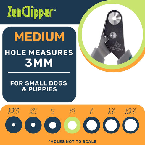 Zen Clipper Pet Nail Clipper for Dogs - Safer Grooming and Nail Care - Easy-to-Use Stainless Steel