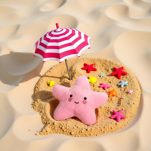 WaigN Pink Starfish Squeaky Dog Toy, Soft Plush Vocal Dog Plaything Pets Supplies Teddy Bichon, Squeaky Toys/Chew Toys