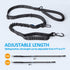IOKHEIRA Multifunctional Leash with Car Seatbelt for Large, Medium Dogs, Adjustable 4-6 FT Strong Bungee Leash