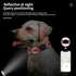 Dog Collar for Medium Large Breeds with 360° Waterproof Airtag Holder, Soft Reflective Nylon, Red